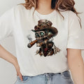 Steampunk Skull Graphic T-Shirt